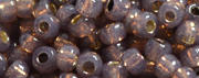 TOHO 11/o Round-Cocoa Opal Silver Lined PermaFinish #11TPF2114