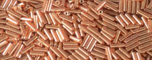 TOHO Size 2 Bugle Bead. 6mm Length-Dark Hyacinth Gold Luster. 100 Gram Bag (image for) TOHO Size 2 Bugle Bead. 6mm Length-Dark Hyacinth Gold Luster. 100 Gram Bag