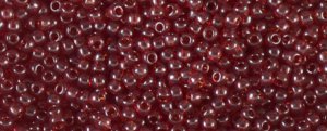 TOHO Size 11/o Round Seed Bead-Garnet Transparent. 11T5D-250 (image for) TOHO Size 11/o Round Seed Bead-Garnet Transparent. 11T5D-250