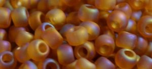 TOHO Size 8/o Round Seed Bead-Dark Topaz Transparent Rainbow Matte. 8T162CF-250 (image for) TOHO Size 8/o Round Seed Bead-Dark Topaz Transparent Rainbow Matte. 8T162CF-250