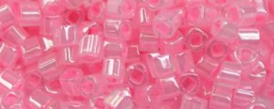 TOHO 1.5mm Cube Shape Seed Beads-Rose Ceylon Pearl. #T1.5C909-100 (image for) TOHO 1.5mm Cube Shape Seed Beads-Rose Ceylon Pearl. #T1.5C909-100