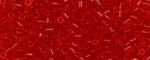 TOHO Size 1/2 Bugle Bead. 2mm Length-Ruby Hyacinth Transparent. 100 Gram Bag (image for) TOHO Size 1/2 Bugle Bead. 2mm Length-Ruby Hyacinth Transparent. 100 Gram Bag
