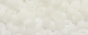 TOHO Size 15/o Round Seed Bead-White Matte Opaque. 15T41F-100 (image for) TOHO Size 15/o Round Seed Bead-White Matte Opaque. 15T41F-100