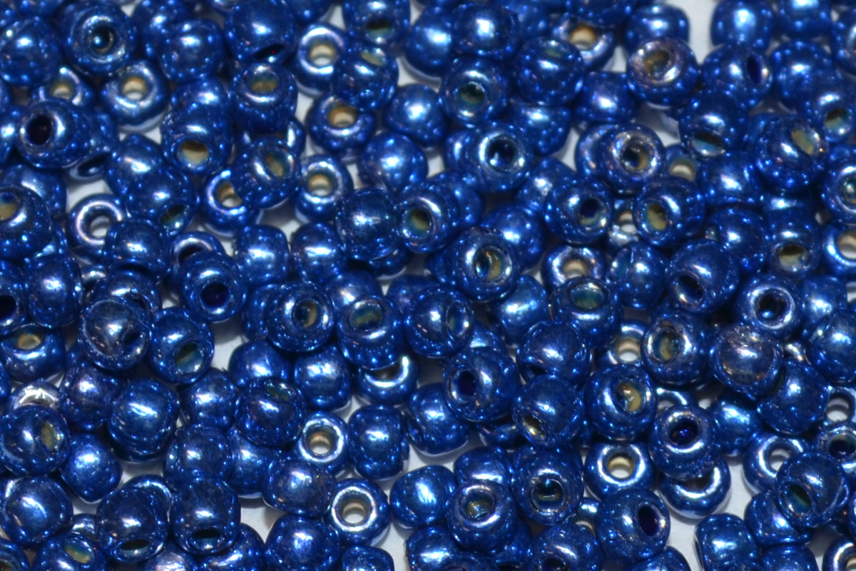 TOHO 8/o Round-Cobalt Blue Galvanized PermaFinish # :8TPF586-100