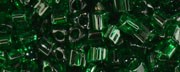 TOHO 11/o Triangle-Dark Emerald Green Transparent