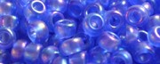 TOHO 15/o Round-Sapphire Transparent Rainbow Matte #15T178F-100