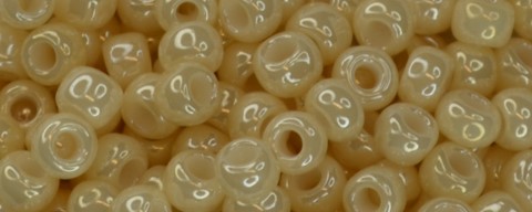 TOHO 6/o Round Seed Bead-Cream Opaque Luster. 6T123-250 (image for) TOHO 6/o Round Seed Bead-Cream Opaque Luster. 6T123-250