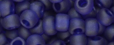 TOHO Size 8/o Round Seed Bead-Dark Cobalt Blue Transparent Matte. 8T8DF-250 (image for) TOHO Size 8/o Round Seed Bead-Dark Cobalt Blue Transparent Matte. 8T8DF-250