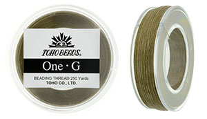 TOHO One-G Thread (4 spools) 125 Yard Spools-Sand Ash Stock #PT-8-125-4