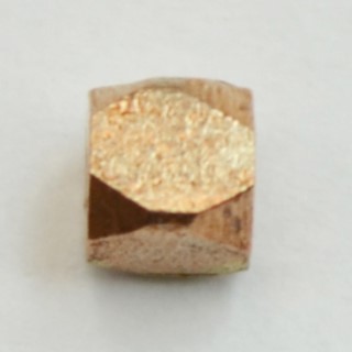 Handmade Java Copper 4mm Hand Cut Faceted Bead