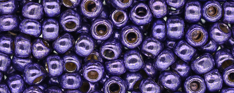TOHO 11/o Round-Pretty Purple Galvanized PermaFinish #11TPF581-100