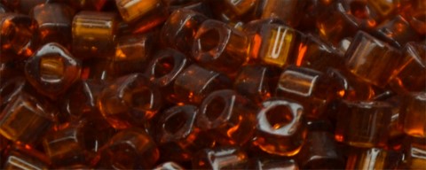 TOHO 2mm Cube Shape Seed Beads-Smoke Topaz Transparent (image for) TOHO 2mm Cube Shape Seed Beads-Smoke Topaz Transparent