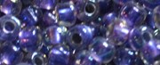 TOHO Size 8/o Round Seed Bead-Purple Lined Crystal Rainbow. 8T265-250 (image for) TOHO Size 8/o Round Seed Bead-Purple Lined Crystal Rainbow. 8T265-250