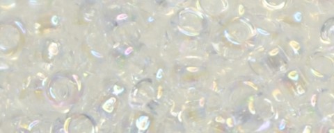 TOHO Size 15/o Round Seed Bead-Crystal Transparent Rainbow. 15T161-100 (image for) TOHO Size 15/o Round Seed Bead-Crystal Transparent Rainbow. 15T161-100