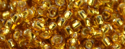 TOHO Size 15/o Round Seed Bead-Dark Topaz Silver Lined. 15T22C-100 (image for) TOHO Size 15/o Round Seed Bead-Dark Topaz Silver Lined. 15T22C-100