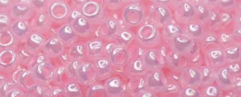 TOHO Size 15/o Round Seed Bead-Light Pink Ceylon Pearl #15T145-100 (image for) TOHO Size 15/o Round Seed Bead-Light Pink Ceylon Pearl #15T145-100