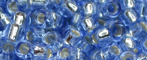 TOHO Size 15/o Round Seed Bead-Light Sapphire Silver Lined. 15T33-100 (image for) TOHO Size 15/o Round Seed Bead-Light Sapphire Silver Lined. 15T33-100