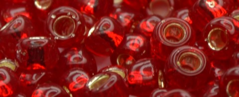 TOHO Size 3/o Round Seed Bead-Ruby Silver Lined 3TR25B-250 (image for) TOHO Size 3/o Round Seed Bead-Ruby Silver Lined 3TR25B-250