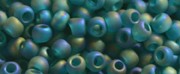 TOHO Size 15/o Round Seed Bead-Blue Zircon Transparent Rainbow Matte. 15T167BDF-100 (image for) TOHO Size 15/o Round Seed Bead-Blue Zircon Transparent Rainbow Matte. 15T167BDF-100