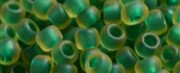 TOHO Size 8/o Round Seed Bead-Dark Green Lined Topaz Matte. 8T242FM-100 (image for) TOHO Size 8/o Round Seed Bead-Dark Green Lined Topaz Matte. 8T242FM-100