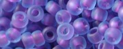 TOHO 11/o Round-Purple Lined Aqua Matte #11T252FM-100