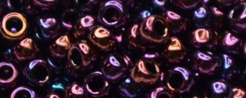 TOHO Size 15/o Round Seed Bead-Burgundy Iris Higher Metallic. 15T503-100 (image for) TOHO Size 15/o Round Seed Bead-Burgundy Iris Higher Metallic. 15T503-100