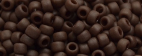 TOHO Size 15/o Round Seed Bead-Dark Brown Matte Opaque #15T46F-100 (image for) TOHO Size 15/o Round Seed Bead-Dark Brown Matte Opaque #15T46F-100