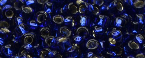 TOHO Size 15/o Round Seed Bead-Dark Cobalt Silver Lined. 15T28D-100 (image for) TOHO Size 15/o Round Seed Bead-Dark Cobalt Silver Lined. 15T28D-100