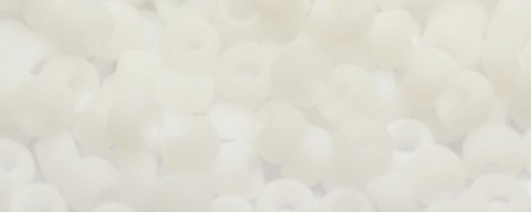 TOHO Size 15/o Round Seed Bead-White Matte Opaque #15T41F-100 (image for) TOHO Size 15/o Round Seed Bead-White Matte Opaque #15T41F-100